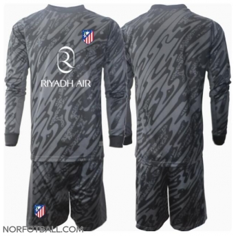 Billige Fotballdrakt Atletico Madrid Keeper Replika Hjemmedraktsett Barn 2024-25 Langermet (med bukser)